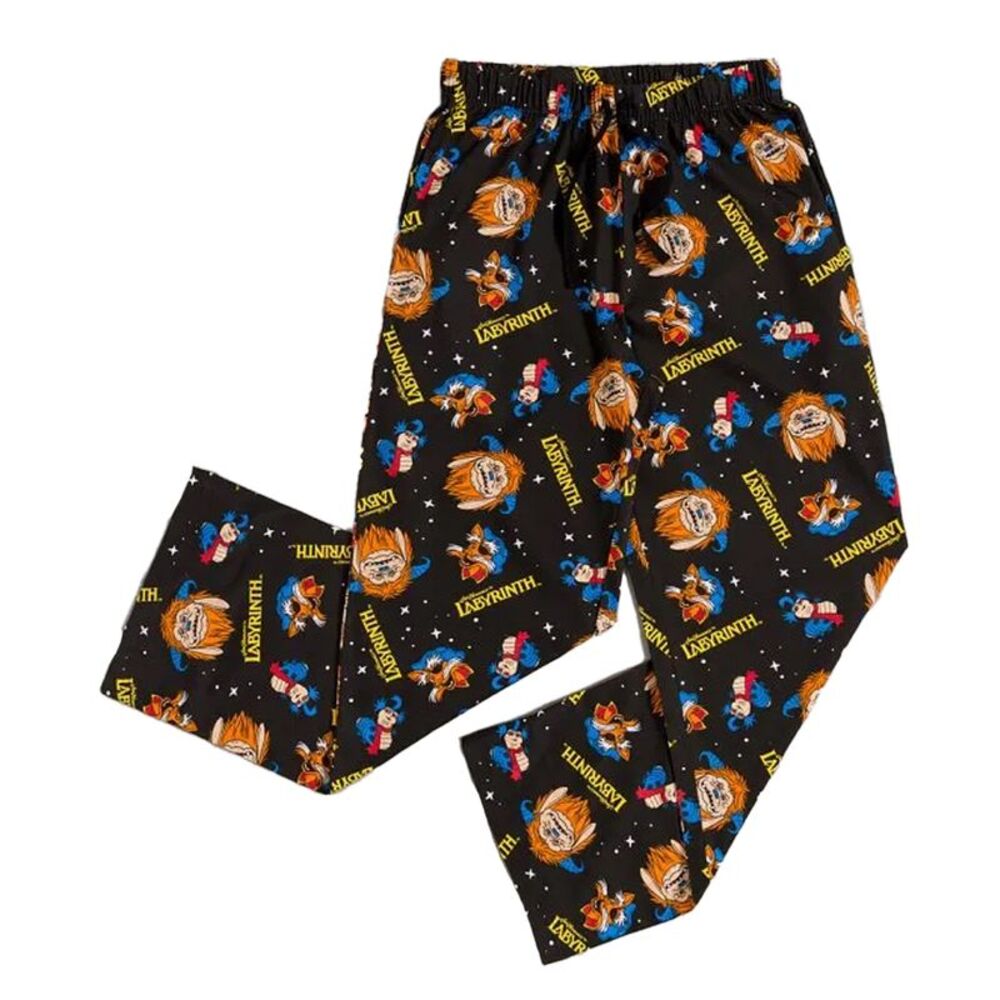 Labyrinth Mens Characters Lounge Pants / Black/Charcoal